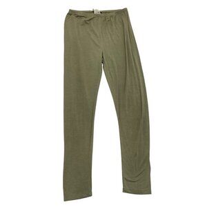 Sarah Pacini Pull-On Slim Leg Cropped Leggings Pants Lightweight Beige sz Small